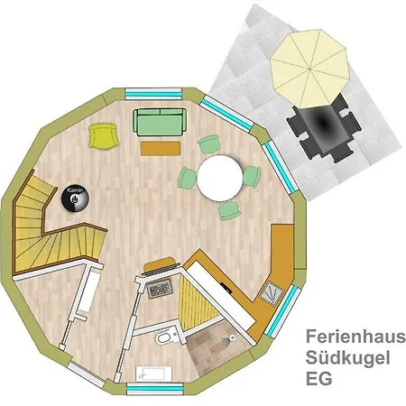 Suedkugel - Kugelhaus In Oekologischer Bauweise Am Tollensesee * Wustrow (Penzlin)