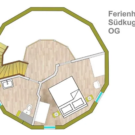 Südkugel - Kugelhaus In ökologischer Bauweise Am Tollensesee Penzlin